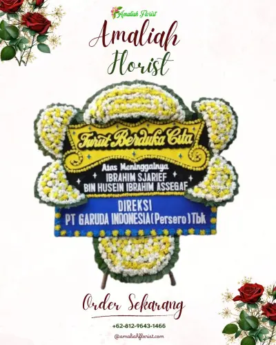 Papan Bunga Duka di Tegalandong