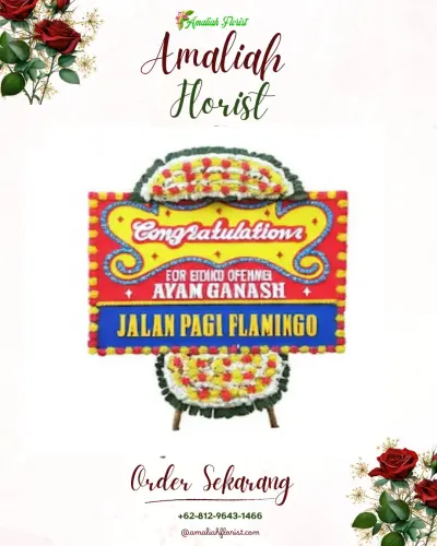 Bunga Papan Congratulation di Tegalandong